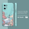 thumbnail image 3 of Case For OPPO FIND X6 X3 REALME X7 X50 RENO 2 4Z 4 6 Lite 5Z 5F 4G 5G PRO Liquid Silicone Case Sunset Maple Snow Mountains, 3 of 5