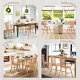thumbnail image 6 of Dycanpo Dining Chairs Set of 4, Kitchen/Dining Room Wooden Chairs with Mid Century Modern,18'', 6 of 8