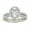 Oval White 2 Ct, variant on 3 Carats Teardrop Wedding Ring Set for Women Vintage 18K Yellow Gold Plated AAAAA CZ Sz 4