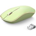 thumbnail image 1 of JOYACCESS 2.4G Slim Wireless Silent , Portable Wireless Computer  with 5 Adjustable DPI Levels, USB Mice for Desktop, Notebook, , Chromebook, PC (Green), 1 of 9