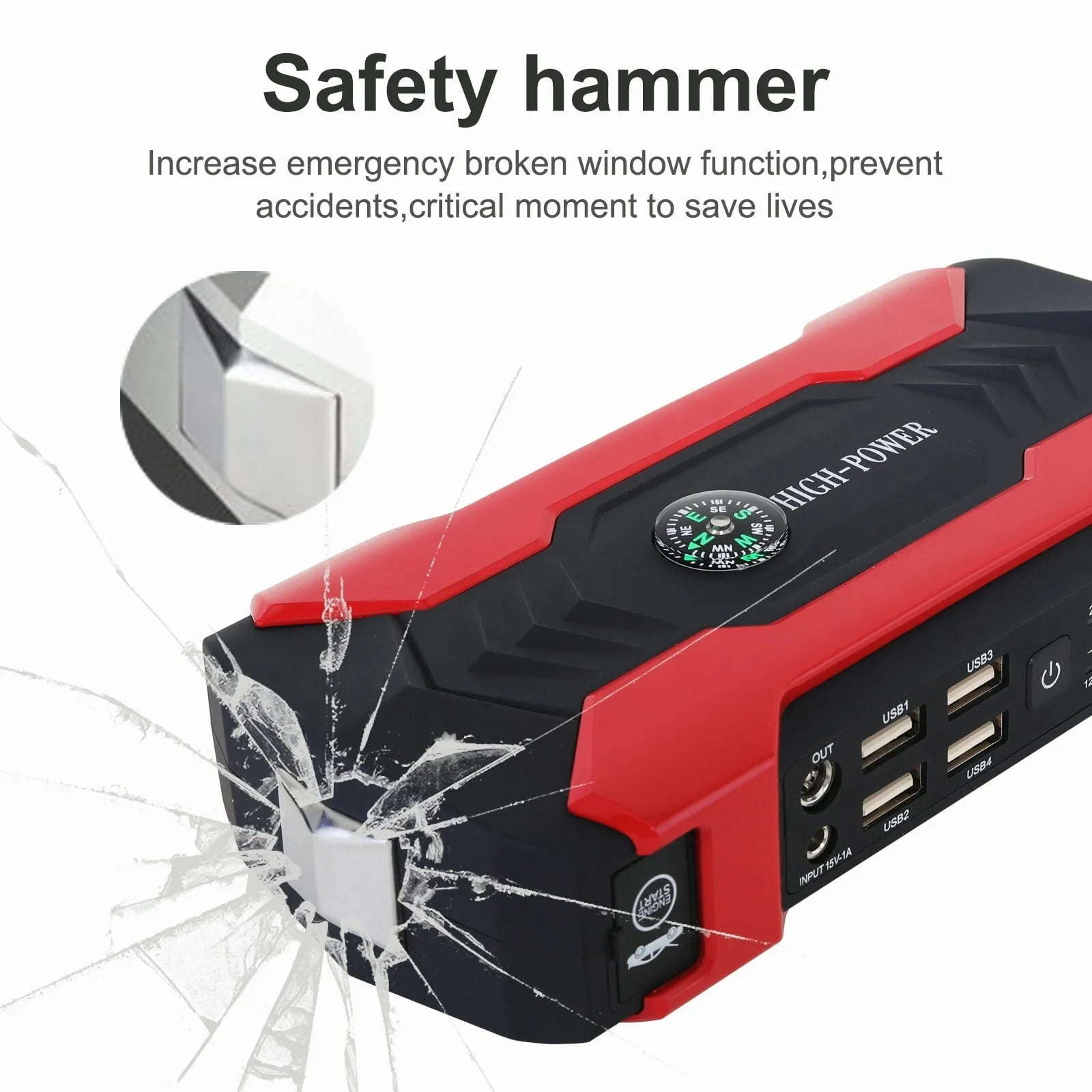 99800mAh Car Jump Starter Booster Jumper Box Power Bank Battery Charger Portable Fast Charging