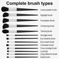 thumbnail image 2 of Nuevo juego de 13 brochas de maquillaje súper suaves, brochas para sombras de ojos, contorno de labios, polvos sueltos, corrector, brochas de maquillaje, herramienta de maquillaje, 2 of 6