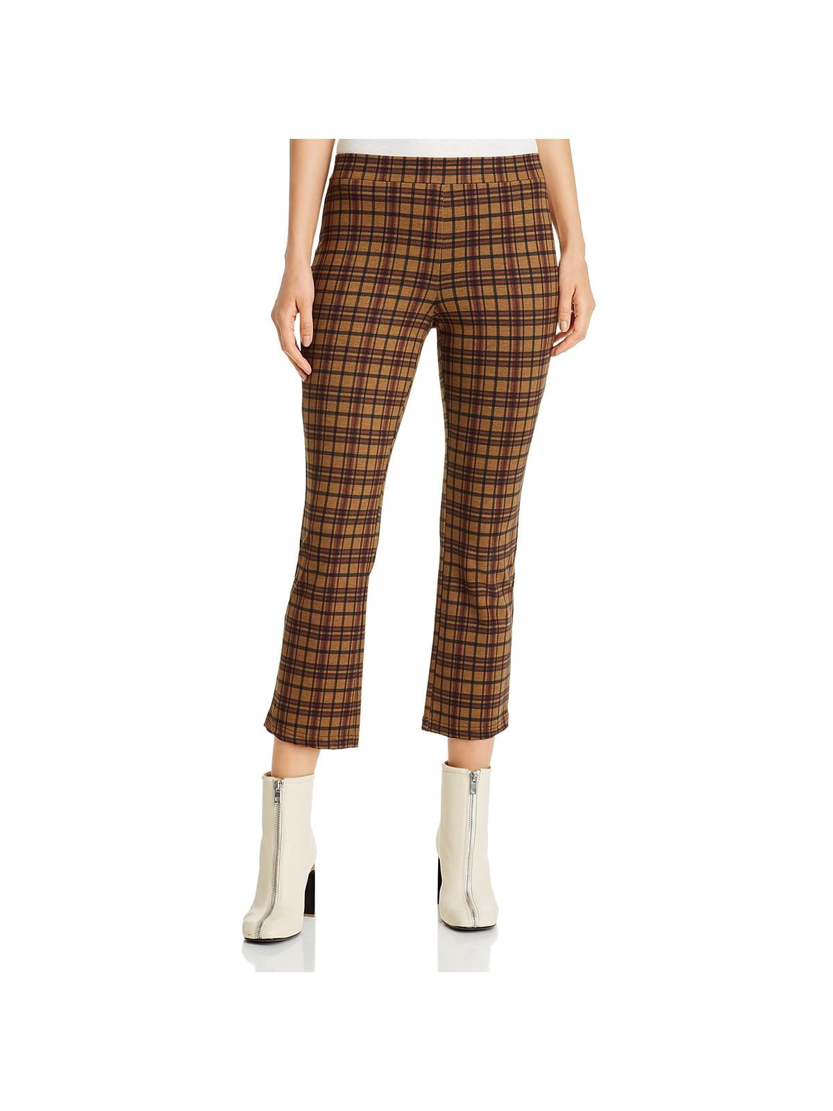 Sanctuary Womens Plaid Crop Dress Pants 