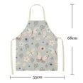thumbnail image 3 of SSZMDLB under $5 11Pcs Cartoon Linen Apron, Adult Apron for Kitchen and Cleaning, Cute Print Linen Bib Apron for Cooking, Adjustable Neck and Waist Tie for Protection, 3 of 9