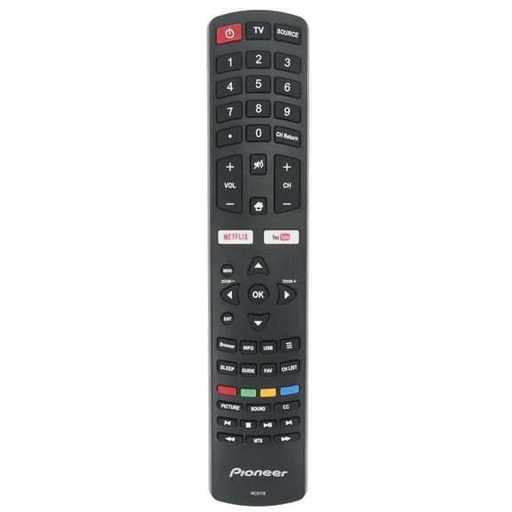 RC311S Remote for Pioneer TV PLE-55D1202 PLE-32S08HD PLE-55S08UHD PLE-50D1200F