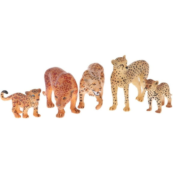 1.18-2. Cheetah, High Simulation Animal Figurine for Collection Decoration Home