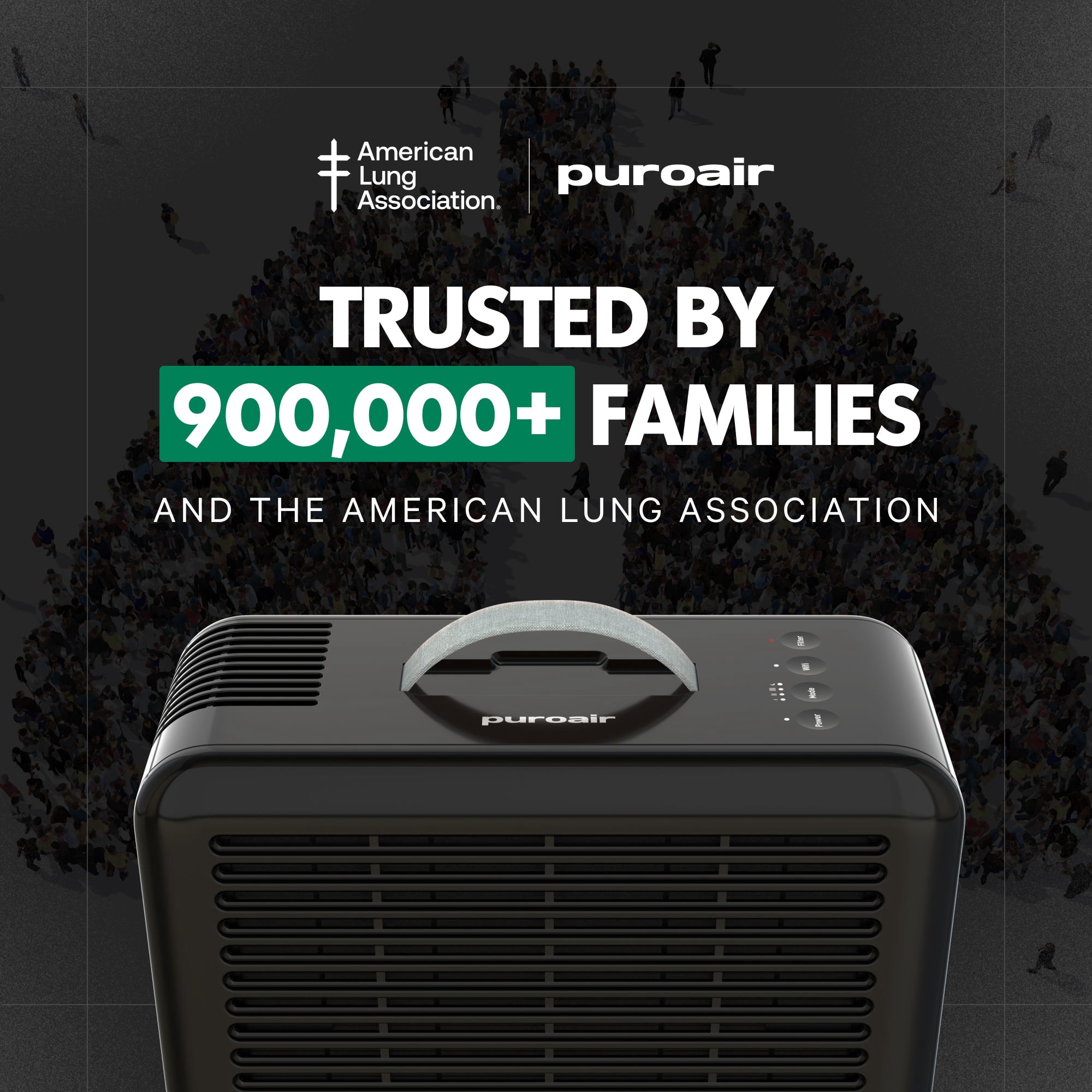 PuroAir 100i HEPA Air Purifiers for Home Pets - Covers 550 sq ft