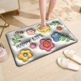 thumbnail image 4 of Summer Savings Clearance! Boovnll Bathroom Rugs, 16x24" Super Soft & Absorbent Non-Slip Diatomite Bath Mat, Quickly Dry Thicken Bath Mats for Bathroom, Kitchen, Floor, Door Mat, Bathroom Mat, 4 of 6