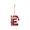 Red-E, variant on Yooshoverk Christmas Initial Letter Pendant Reindeer Themed Acrylic Hanging Ornament For Holiday Celebrations Home Decor Red-S 3.94*3.15In