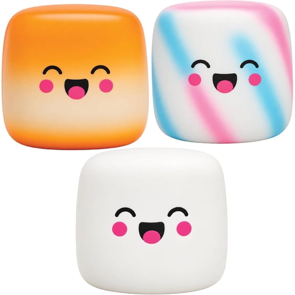Marshmallow Squishy, Soft Scented Marshmallow Fidget Squeeze Toy, Stress Relief Squishy Toy, Portable Sensory Toy for Travel and Classroom