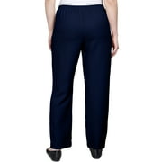 Alfred Dunner Womens Petite Solid Short Length Pant