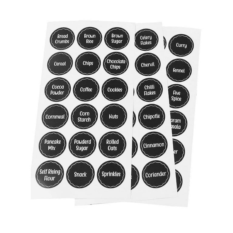 Printable 1.5 inch Round Spice Jar Labels • Round Stickers for