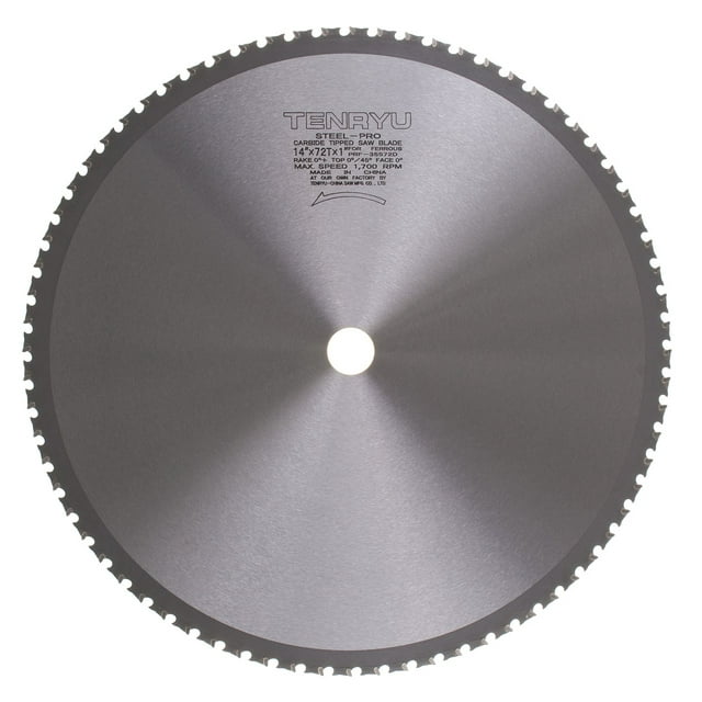 Tenryu PRF-35572D 14" diameter 72 Tooth TCG Grind Metal Chopsaw