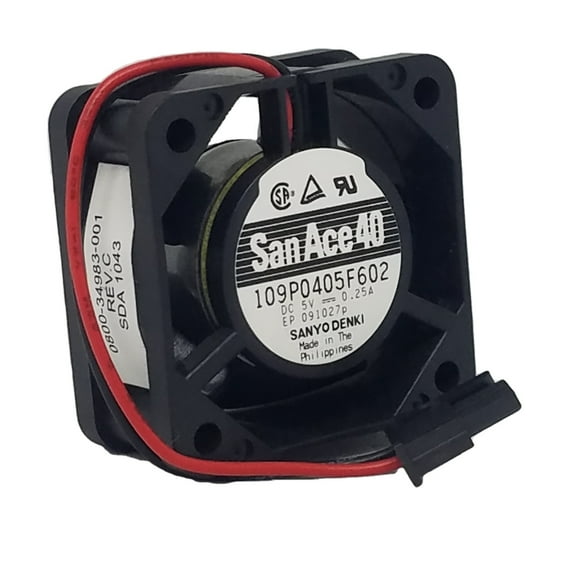 109P0405F602 DC Fan Axial Ball Bearing 5V 4.5V to 5.5V 6.5CFM 28dB