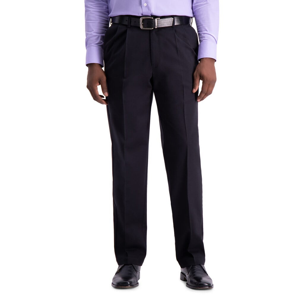 Haggar - Men's Haggar Work to Weekend PRO Stretch Classic-Fit Pleated ...