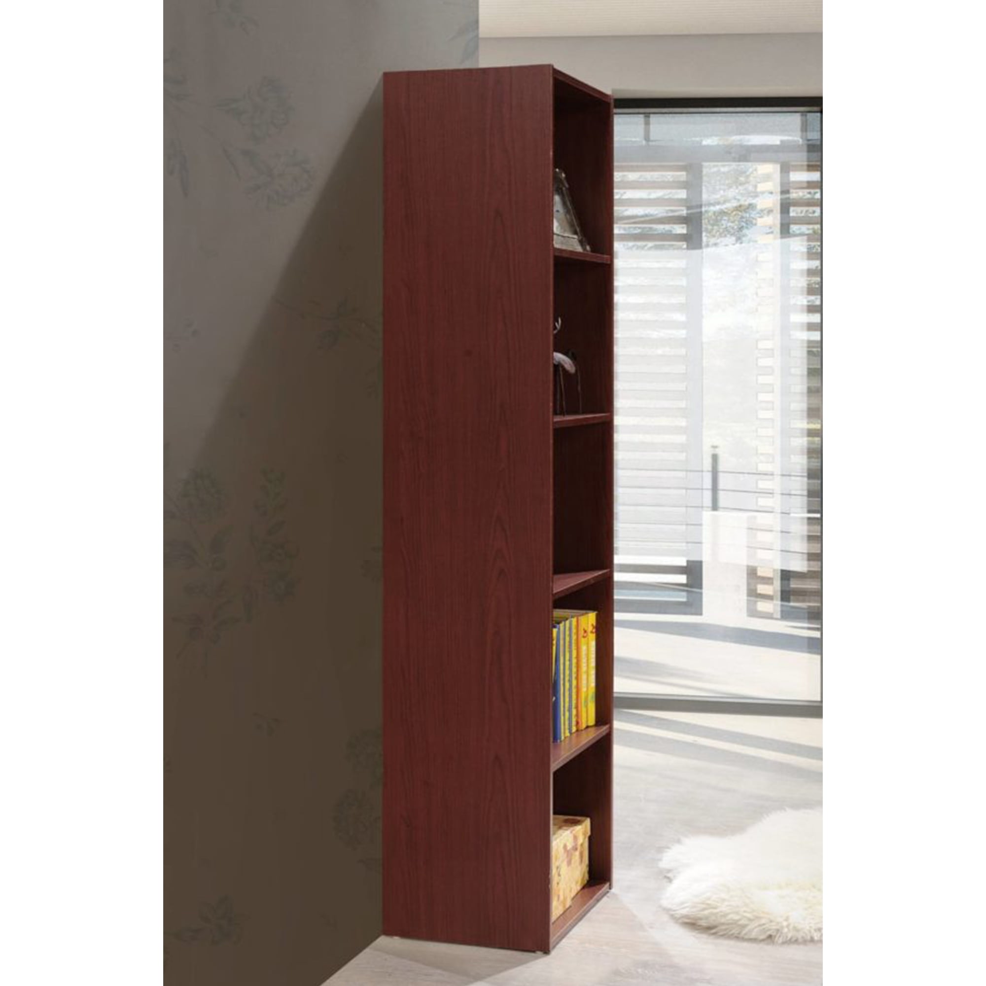 Indoor Modern Home Decorative Furniture 5-Shelf Bookcase