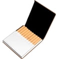 thumbnail image 3 of GHSDFBB Padike Cigarette Case, Cigarette Case Leather & Stainless Steel Multi Case. (Brown), 3 of 7