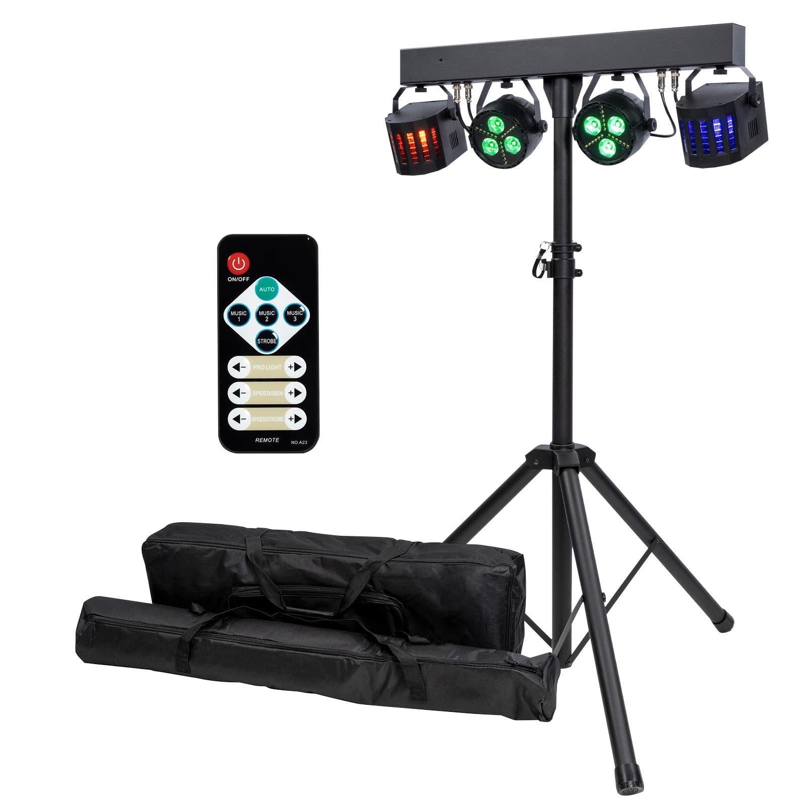 ColorKey CKU-3020 PartyBar GO Compact Powered Lighting Package with Chauvet DJ Hurricane 700 Fog Machine