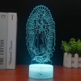 thumbnail image 1 of Luz nocturna LED 3D que cambia de color a la Santísima Virgen María, 1 of 3