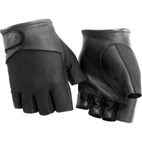 Kuryakyn Leather By River Road Pecos Leather Mesh Gloves Black - Small