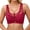Wine, variant on Elara Women‘s Wireless Push Up Bra Lifting Anti-Sagging Side Support Adjustable Thin Cup Pink 40