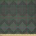thumbnail image 2 of Ambesonne Geometric Fabric by the Yard Microfiber, Dot Squares Earthy Colors, 3 Yards, Dark Taupe Grey and Dusk, 2 of 2