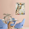 thumbnail image 2 of FCXZI Safari Animal Nursery Canvas Wall Art Watercolor Baby Animals with Wildflowers Picture Wall Decor Cute Giraffe Elephant Rabbit Painting Print Artwork for Kids Children Canvas painting, 2 of 5