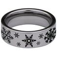 thumbnail image 4 of Snowflake Tungsten Carbide Ring, 4 of 9