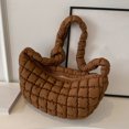 thumbnail image 3 of Bolso Bandolera Hinchado para Mujer Bolso Hobo Acolchado Con Burbujas Bolso Compras Con Honda (café), 3 of 9