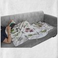 thumbnail image 5 of Herb Soft Flannel Fleece Throw Blanket, Natural Treatment Infographic Scheme with Healthy Plants and Names Herbalism Themed, Cozy Plush for Indoor and Outdoor Use, 50" x 60", Multicolor, by Ambesonne, 5 of 5