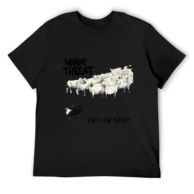 Minor Threat Out of Step Men's Classic Short Sleeve T-Shirts Black