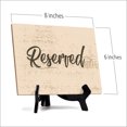 thumbnail image 3 of Reserved Table Sign with Easel Stand, 6" x 8", 3 of 4