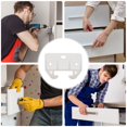 thumbnail image 3 of 10 Pcs Commode Armoire Tiroir Glissières Rail Supports avec Vis, 3 of 8