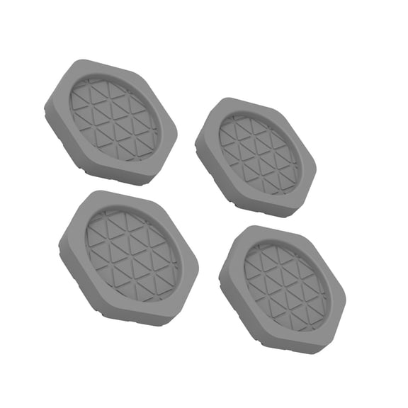 Set of 4 Appliance Stabilizer Mats - Shock Absorbent, Anti-Skid Base for Washing Machine, Refrigerator
