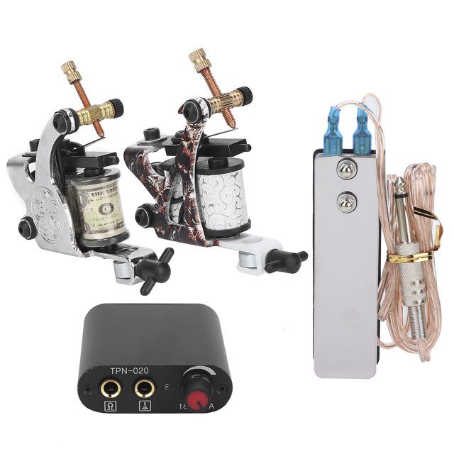 Herramientas del kit de tatuaje, kit de tatuaje profesional Kit de máquina de aguja de tatuaje de bobina Kit de máquina de tatuaje de bobina construido para el futuro
