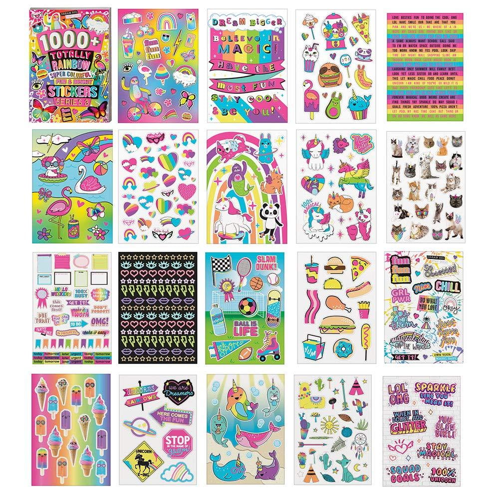 77809 1000+ Totally Rainbow Super Colorful Stickers - Lindens Dancewear