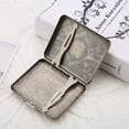 thumbnail image 4 of Caja de Cigarrillo, Dañada Mano de Obra Portátil Húnmeda Resistente A la Caja de Cigarrillo de Bronce Elegante 20 Cigarrillos para Diario, 4 of 7