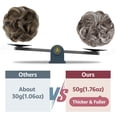 thumbnail image 2 of 2 PCS Messy Bun Hair Piece Wavy Curly Hair Bun Scrunchies Extensions Synthetic Chignon Thick Updo Hairpieces for Women Girls, 2 of 6