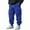 A-Blue, variant on Sweatpants Pants for Men Sports Leisure Pocket Solid Color Elastic Waist Drawstring Straight Leg Retractable Hem Design Long Pants with Pocket