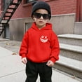 thumbnail image 6 of SonxaHe Big Boy's Hoodie Fleece Cartoon Graphic Hooded Top with Pocket Streetwear Sports Active Hoodie for Kids Red,Size 11-12, 6 of 8