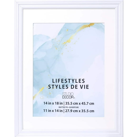 Studio Decor Lifestyles White Frame With Mat