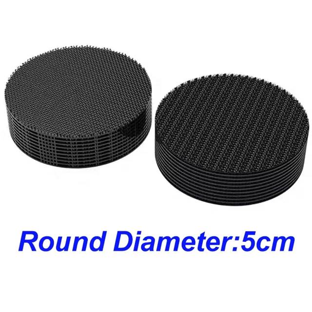 100/2Pcs Car Floor Mats Invisible Fixed Stickers Non-slip High Temperature Resistant Tape Double-sided Adhesive Fastener Tapes Round 50Pcs