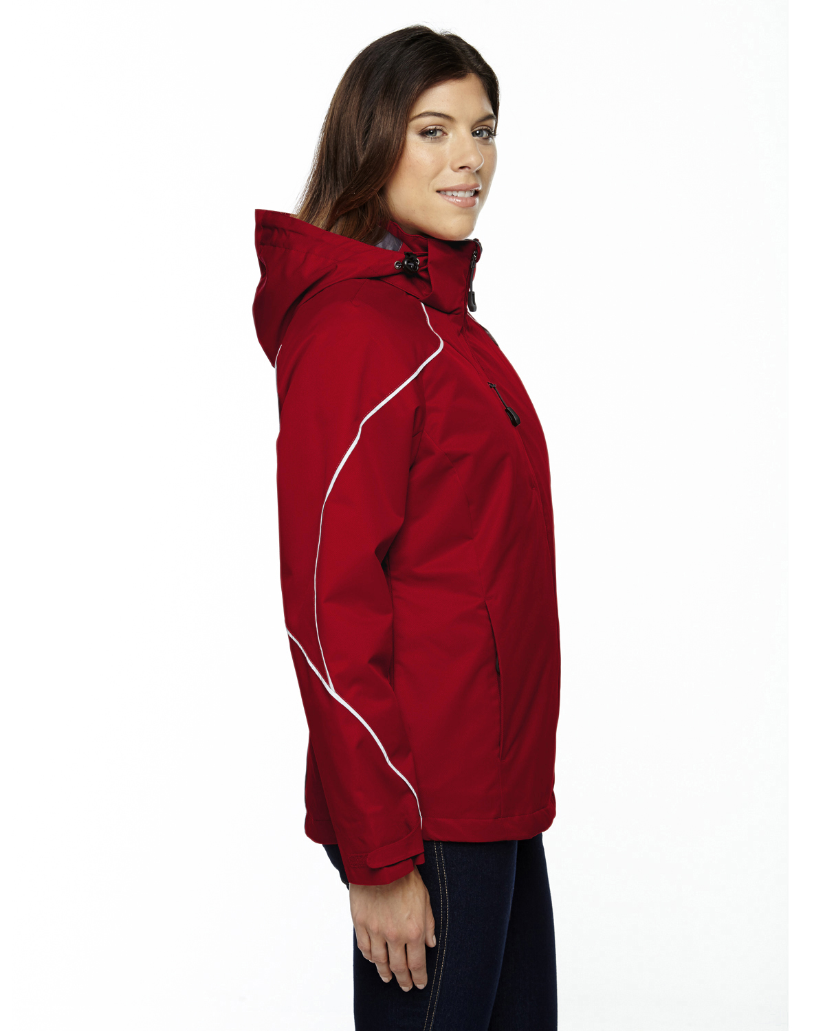 Ladies' Angle 3-in-1 Jacket with Bonded Fleece Liner - CLASSIC RED - S - image 3 of 3