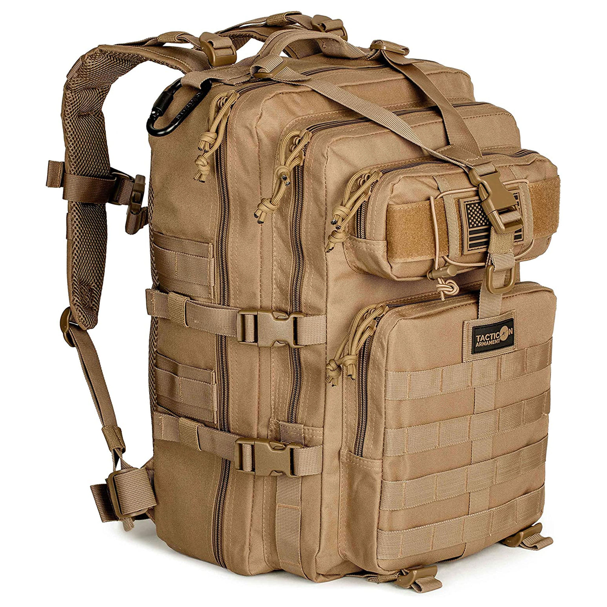 Tacticon Armament 24BattlePack 1 to 3 Day Tactical Assault Backpack, Tan -  Walmart.com