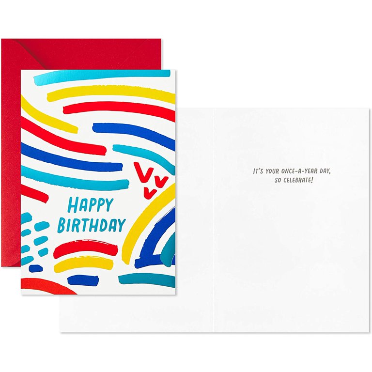 Birthday Cards Assortment, 12 Cards with Envelopes (Premium Refill