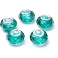 thumbnail image 4 of 20Pcs 10x19.5mm Handmaking Large Hole Glass Beads Mix Color Charm for Jewelry Making - Dark Blue, 4 of 7