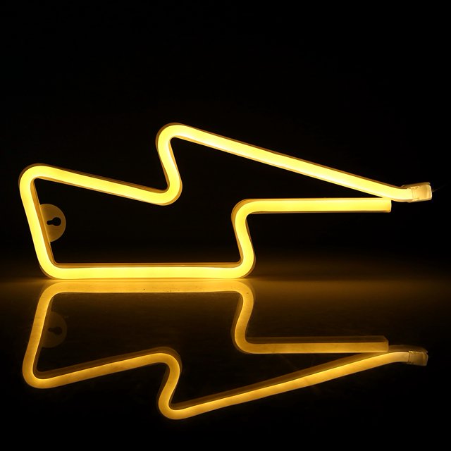Lámpara de decoración de boda/tienda de fondo de pared con luz LED de neón alimentada por USB/batería (blanco cálido)