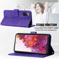 thumbnail image 4 of S20 FE Case Wallet,for Samsung S20 FE Case,[Kickstand][Wrist Strap][Card Holder Slots] TPU Interior Protective PU Leather Folio Flip Cover for Samsung Galaxy S20 FE Case (Purple), 4 of 14