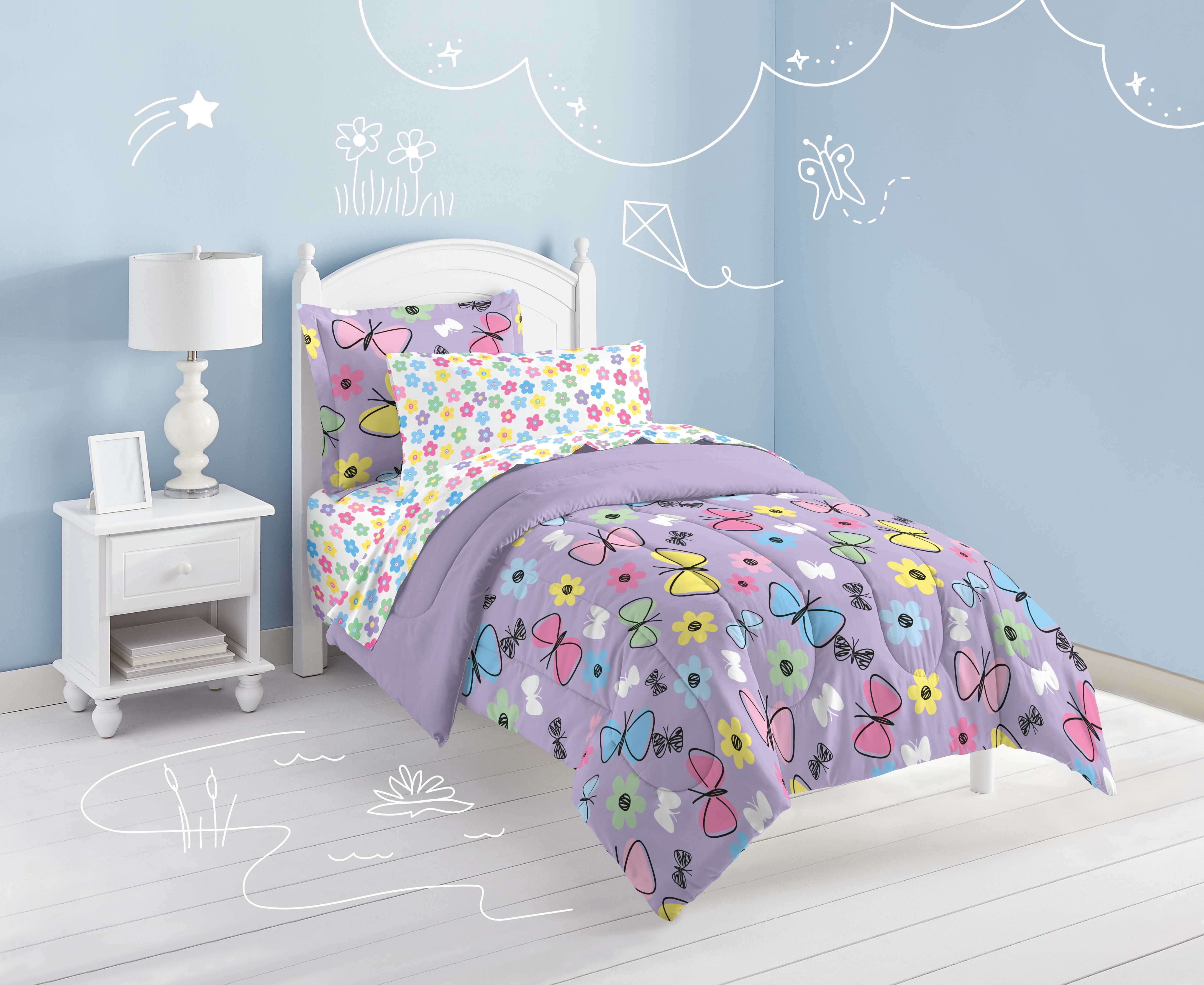 Dream Factory Sweet Butterfly Full Comforter Set