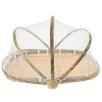 Food Covers for outside Fruit Basket with Screen Picnic Wicker Storage Tent